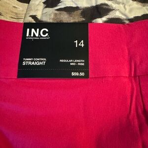 INC tummy control capri pants